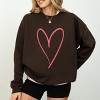 Simply Sage Market Hand Drawn Heart Sweatshirt - 3 of 4