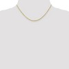 Black Bow Jewelry 2mm 10k Yellow Gold Diamond Cut Hollow Rope Chain Necklace - 2 of 4