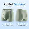 CARER Incontinence Boxer for Men Bladder Leak Protection Washable Reusable - 8oz Heavy Absorbency 3pk - 4 of 4
