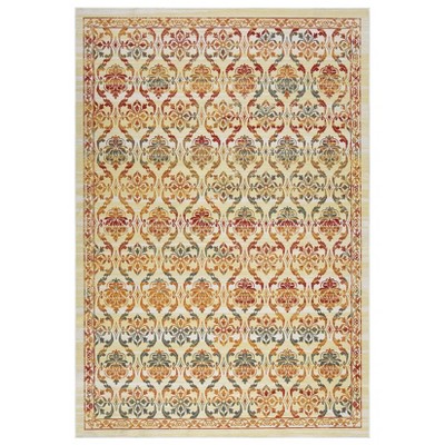Machine Washable Area Rug Non Slip Non Shedding Rug Modern Floral Low Pile Carpet Foldable Stain Resistant Rugs for Bedroom Living Room Guest Room