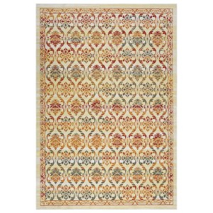 Machine Washable Area Rug Non Slip Non Shedding Rug Modern Floral Low Pile Carpet Foldable Stain Resistant Rugs for Bedroom Living Room Guest Room - 1 of 4