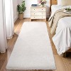 Runner Rug,Non-Slip Stain Resistant Fluffy Nursery Rug,Ultra Soft Shag Throw Carpet Solid Color Indoor Floor Carpet for Bedroom - 2 of 4