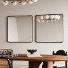 TUYOHW Rectangle Bathroom Mirror,Modern Metal Frame Vanity Mirror,Wall Mirror with Anti-Fog Coating for Bathroom,Living Room,Black - 4 of 4