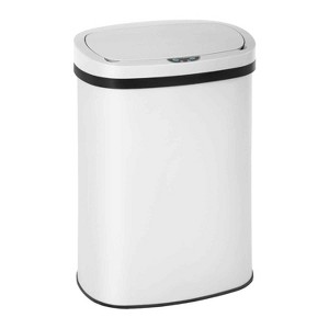 FDW Kitchen Trash Can with Lid, 13 Gallon Automatic Garbage Can for Bathroom Bedroom Home Office 50 Liter Touch Free Stainless Steel Waste Bin - 1 of 4