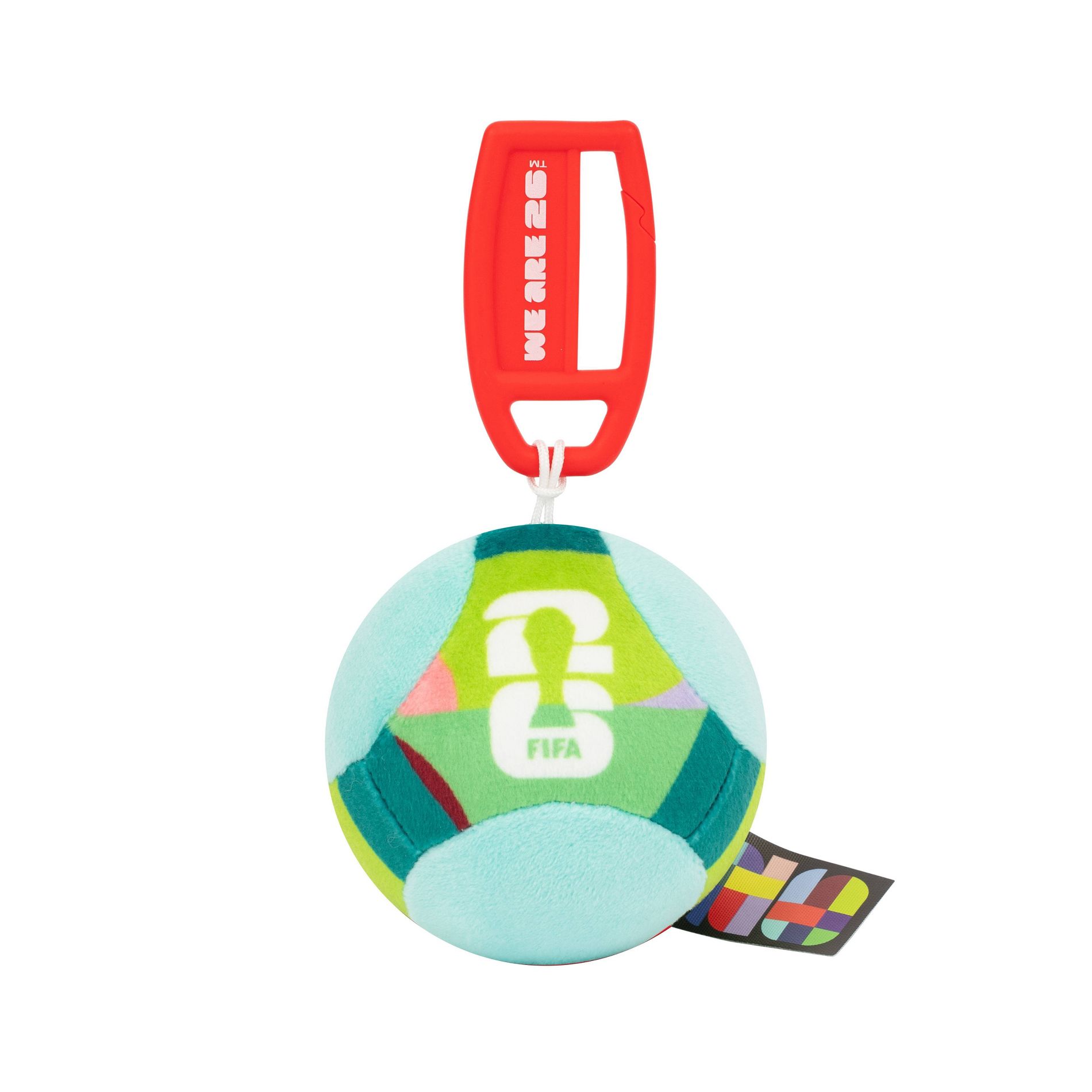 FIFA 3" Colorful Plush Soccer Ball Keychain