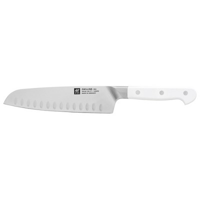 ZWILLING Pro Le Blanc 7-inch Slim Hollow Edge Santoku Knife