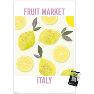 Trends International Reinders: Fruit Market - Lemons from Italy Unframed Wall Poster Prints - 1 of 4