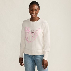 Lands' End Women's Drifter Jersey Crewneck Sweater - 1 of 4