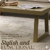 Kings Brand Furniture Charlie Modern Rectangle Wood Coffee Table, Accent Cocktail Center Tables for Living Room - 3 of 4