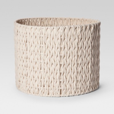 round woven storage baskets