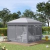 VisioGear 11'*11' Pop Up Canopy Tent with Netting and Carry Bag, Instant Gazebo Sun Shelter for Parties, Patio, Grey, 130"*130"*113.5" - 4 of 4