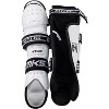Mylec MK5 Street & Roller Hockey Full Shin Pads, Lightweight Foam Rubber, Breathable Mesh, Velcro Straps, Hard Front Shell - 1 Pair - 2 of 2