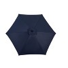 Okak 9 Ft Outdoor Patio Umbrella with 6 Sturdy Ribs Push Button Tilt Market Table Umbrella with Crank for Pool Deck Garden Backyard - 3 of 4