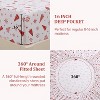 GustoWave Christmas Red Snowflake Tree Bed Sheets Set with 16 Inches Deep Pocket - 4 of 4