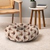 Iveta Abolina Terracotta Cranes Cream Round Floor Pillow - Deny Desings - 4 of 4