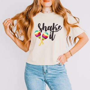 Simply Sage Market Shake It Maracas Boxy Crop Top - 1 of 4