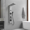 BWE 2 spray rain shower tower shower panel system with chrome nickel shower head and shower wand - 2 of 4