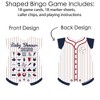 Big Dot of Happiness Batter Up - Baseball - Picture Bingo Cards and Markers - Baby Shower Shaped Bingo Game - Set of 18 - 3 of 4