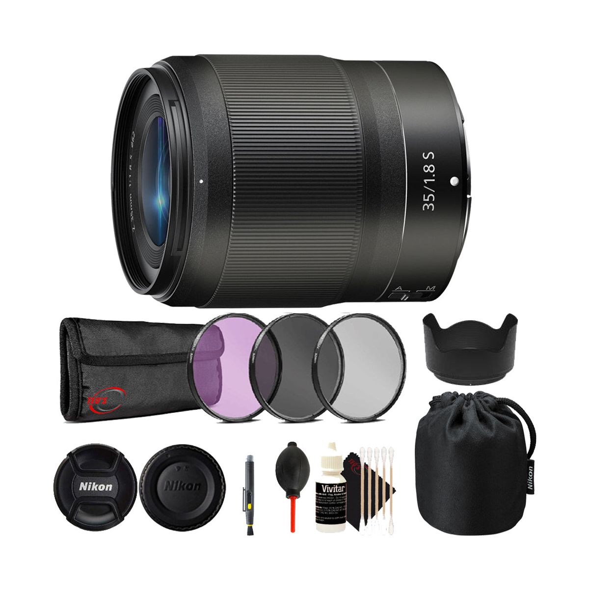 Nikon NIKKOR Z 35mm f/1.8 S Lens with Filter Kit Photography Bundle