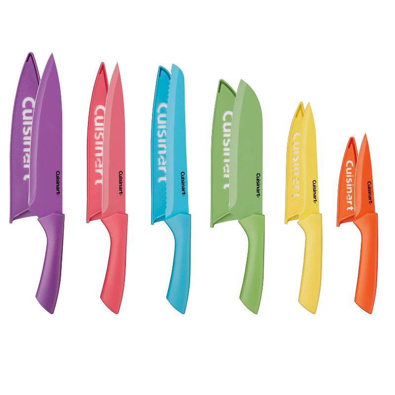 Cuisinart Advantage 12pc Ceramic-Coated Color Knife Set With Blade Guards- C55-12PRC2, 1 of 12