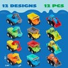 Joyfy 12 Pcs Mini Construction Car Toys , Small Toy Trucks for Kids, Party Favors, Stocking Stuffers, Classroom Prizes for Kids Toddlers 2 3 4 5 - 2 of 4