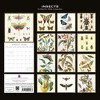 2026 Square Wall Calendar, Insects, 16-Month Arts & Antiques Theme with 180 Reminder Stickers (12x12 In) - 4 of 4