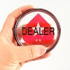 GSE 3-Inch Double-Sided Casino Grade Clear Acrylic Poker Dealer Puck Button for Gambling Card Games, Texas Hold 'em, Poker Nights, Tournaments - 3 of 4