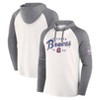 MLB Atlanta Braves Men's White Long Sleeve Lightweight Bi-blend Hooded Sweatshirt - 3 of 3