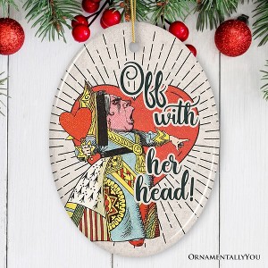 Queen of Heart Off with Her Head Ornament, Funny Vintage Christmas Decor| OrnamentallyYou - 1 of 4