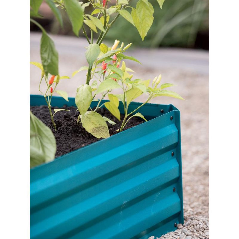 Gardener's Supply Company Metal Raised Garden Bed | Sturdy Corrugated Galvanized Steel Outdoor Planter Box Extra Deep for Rooted Plants Herbs &, 4 of 6