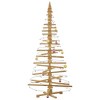 vidaXL Wooden Christmas Tree with Stand Brown 82.7" Solid pine wood - 3 of 4