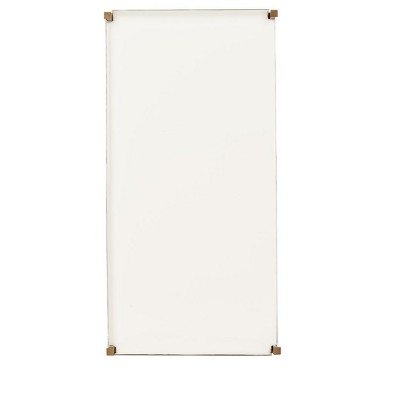 Daniella White and Brass 4-Tier Iron Etagere