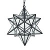 CLAXY Modern Moravian Star Pendant Light Clear Glass Shade, 16 Inches - 3 of 4