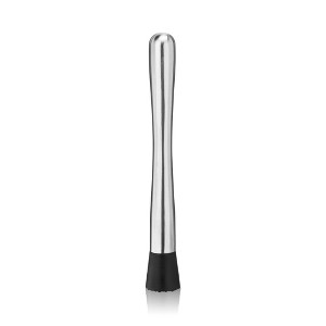 True Bar Muddler for Cocktails - Cocktail Muddler Stainless Steel with Textured Plastic Base - Dishwasher Safe, 10 Inches Set of 1 - 1 of 4