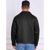 INSPIRE CHIC Men's Casual Collared Zipper Outdoor Vintage Faux Suede Jacket - 3 of 4