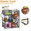 MOEPISY Sports Equipment Organizer with Elastic Cords and 4 Hooks - 4 of 4