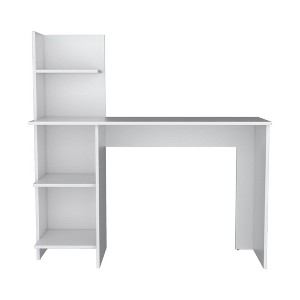 HomeRoots 47" White Wood Computer Desk - 1 of 4
