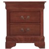 NicBex Classic Nightstand with 2 Drawers End table with Metal Handles Modern Bedside Table for Living Room, Bedroom, Study - 2 of 4