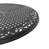CAVINAS 47.24/48 Inch Round Patio Dining Table,Outdoor Dining Table with Umbrella Hole and Aluminum Frame,Patio Table for 4,Black - 4 of 4