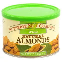Superior Nut Whole Natural Almonds - 7.5oz - 12 ct