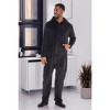 ADR Men's Plush Fleece One Piece Hooded Footed Zipper Pajamas Set, Soft Adult Jumpsuit PJs with Hood - 2 of 4