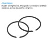 Unique Bargains Durable High Tensile Piston Ring Set 2 Pcs - 4 of 4