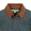 Boys' Organic Long Sleeve Jersey Polo with Cord Collar, Kids - 2 of 3