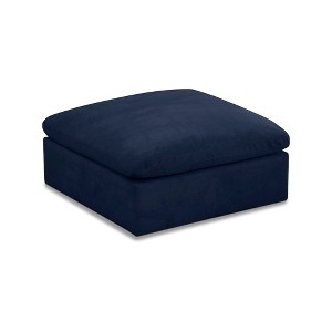 Meridian Furniture,Cozy Velvet Ottoman - 1 of 4