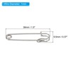 Unique Bargains Large Metal Sturdy Sewing Safety Pins for Blankets 50 Pcs - 2 of 4