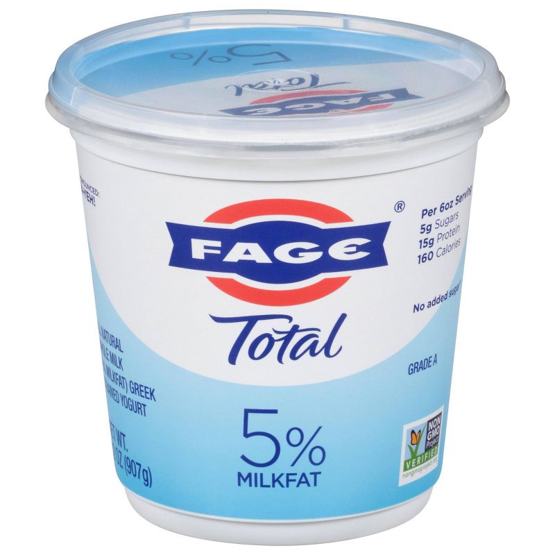 FAGE Total 5% Milkfat Plain Greek Yogurt - 32oz, 1 of 7