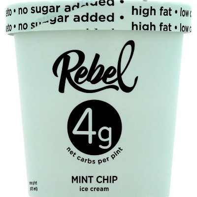 Rebel Ice Cream Mint Chip Ice Cream - 16oz