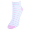 CTM Women's Low Cut Heart Comfortable Socks (6 Pair Pack) - 4 of 4