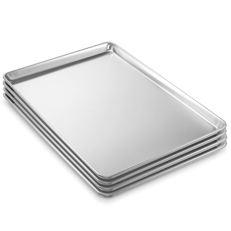 Last Confection 18" x 26" Commercial Grade Baking Sheet Pans, Aluminum Full-Size Rimmed Cookie Sheet Trays, 4 of 8