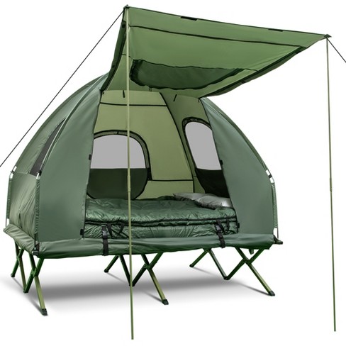 Camping cot 2024 with air mattress